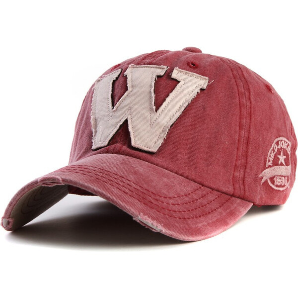 ANG-E šiltovka s nápisom W červená 65221558