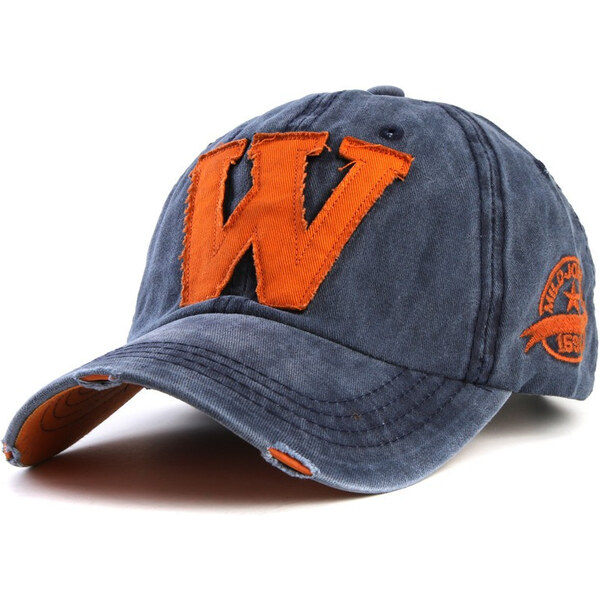 ANG-E šiltovka s nápisom W modrá 65221557