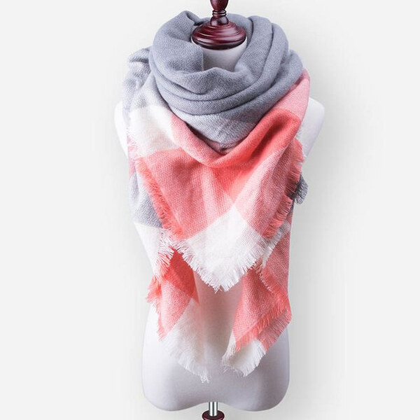 Cixi Blanket dámsky šál pončo Orange 140 cm 65221685