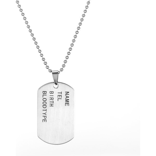 Impress Jewelry Prívesok z chirurgickej ocele Army Tag 65221748