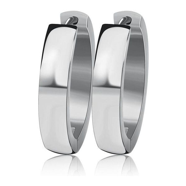 Impress Jewelry Oceľové Náušnice kruhy Elegant strieborné 65221925