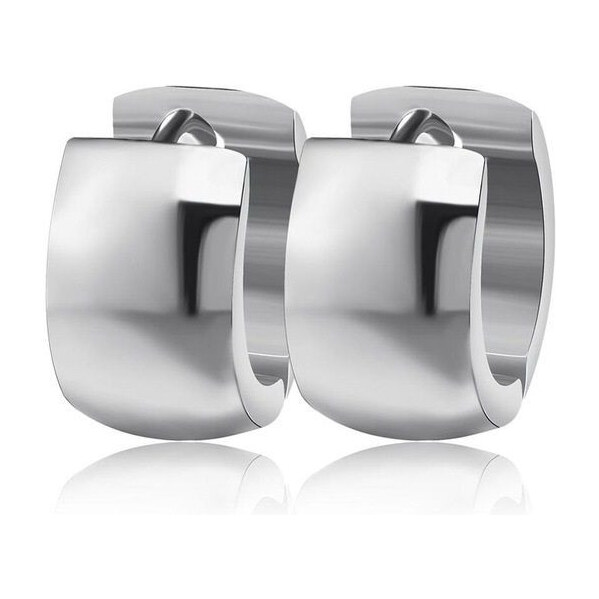 Impress Jewelry Oceľové Náušnice kruhy smoot strieborné 65221927