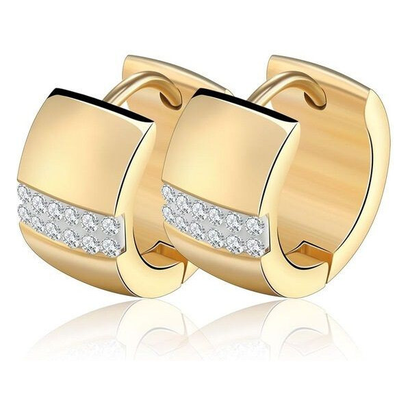 Impress Jewelry Oceľové Náušnice kruhy Loius Zlaté 65221931