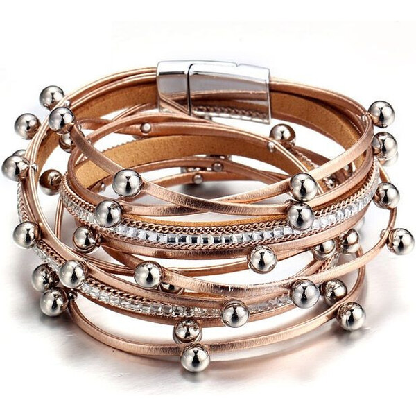 Lodestar Metalický náramok na ruku Zlatý 65222000