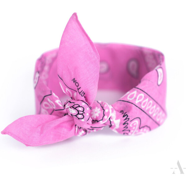 Artofpolo Šatka Bandana Classic rebel Ružová 65222058