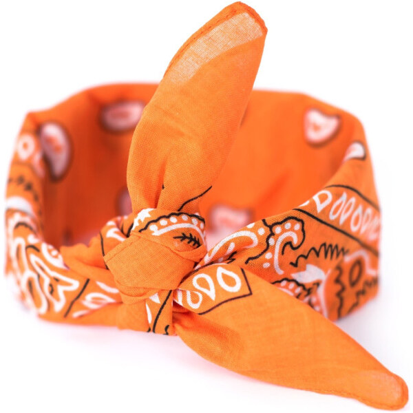 Artofpolo Šatka Bandana Classic rebel Oranžová 65222063