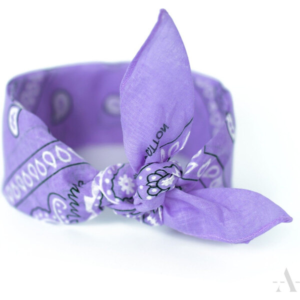 Artofpolo Šatka Bandana Classic rebel Fialová 65222059
