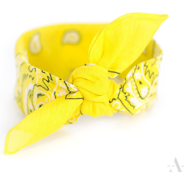 Artofpolo Šatka Bandana Classic rebel Žltá 65222064