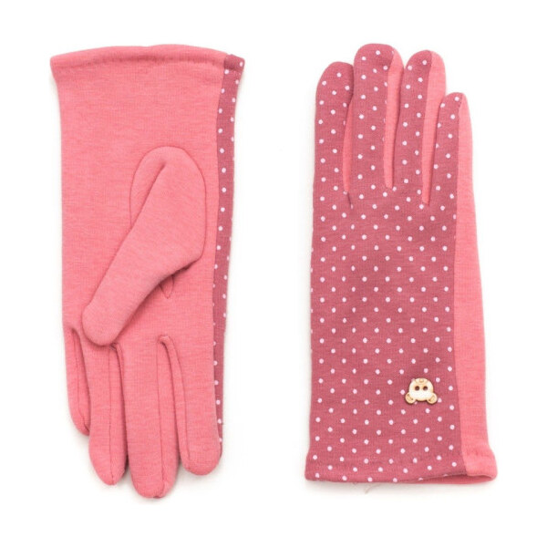 ArtOfPolo divečenské rukavice s medvedíkom Ružové 65222200