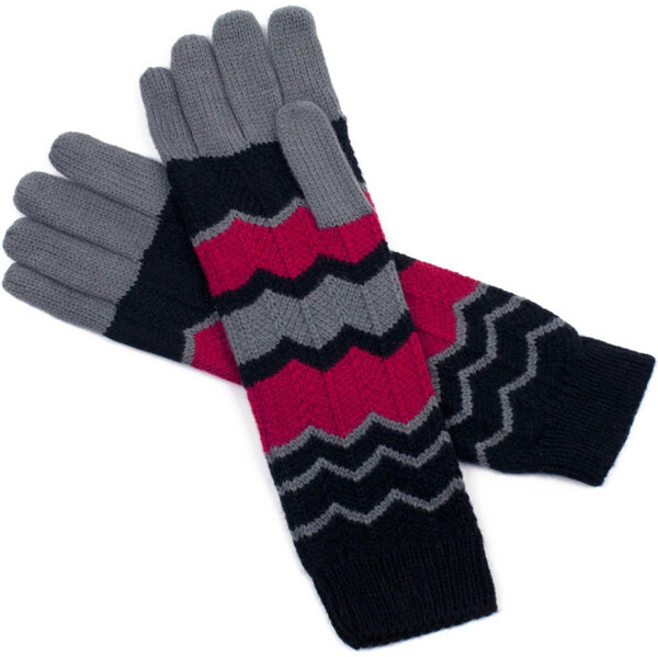 ArtOfPolo dlhšie rukavice Cik-cak 65222292