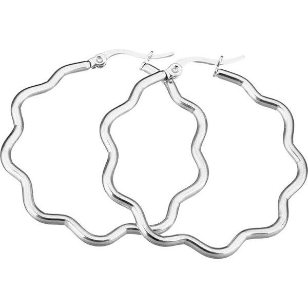 Impress Jewelry Geometrické náušnice z chirurgickej ocelei Vlnky 65222404