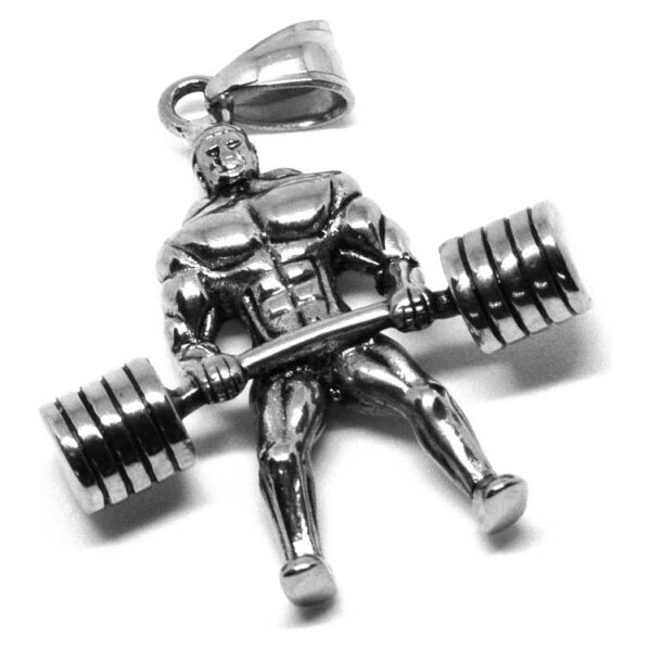 Impress Jewelry Prívesok z chirurgickej ocele Vzpierač 65222436