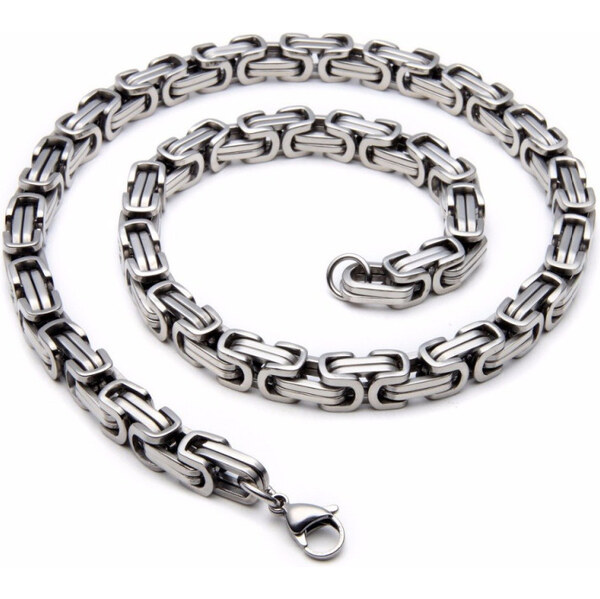 Impress Jewelry Retiazka z chirurgickej ocele Be Hard Strieborný 8mm 65222499