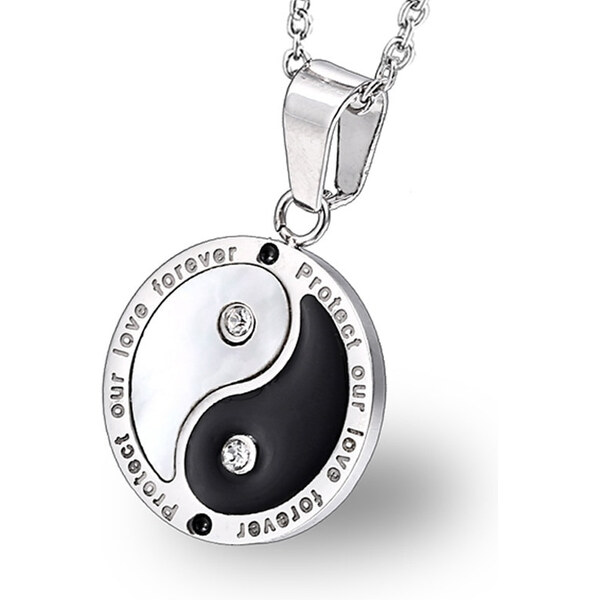 Impress Jewelry Prívesok z chirurgickej ocele Jin Jang Our Love 65222494