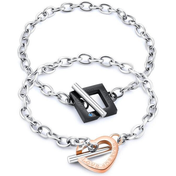 Impress Jewelry Náramok z chirurgickej ocele Love Forever 65222573