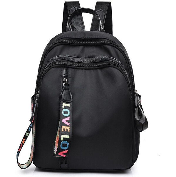 Lifestyle Menší batôžtek s príveskami LOVE Čierny 65222552