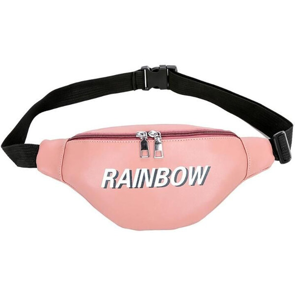 Lifestyle RAINBOW koženková ľadvinka Ružová 65222671