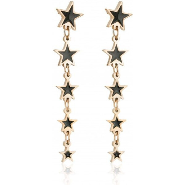 Impress Jewelry Puzetové visiace Náušnice z ocele STAR Ružové 65222677