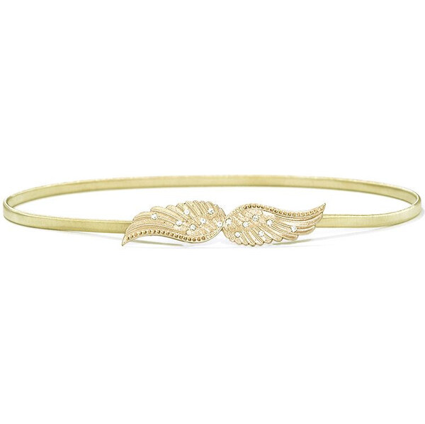 Lifestyle Zlatý pružinový dámsky opasok s kryštálmi 65222799