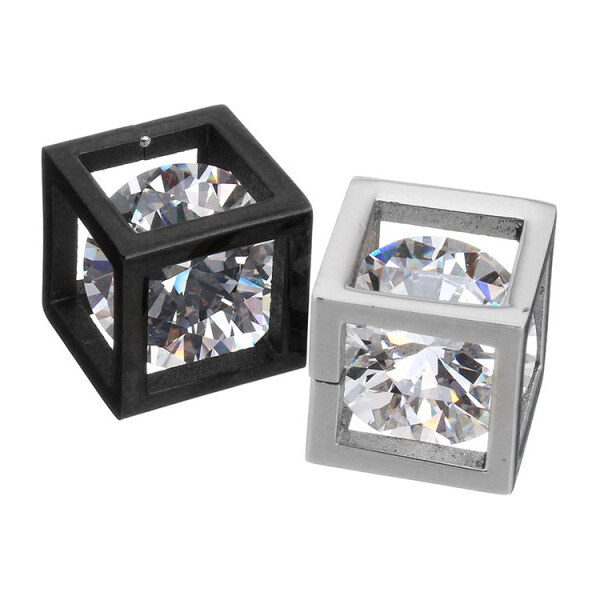 Impress Jewelry Prívesok z chirurgickej ocele - Zircon Cube 65222771