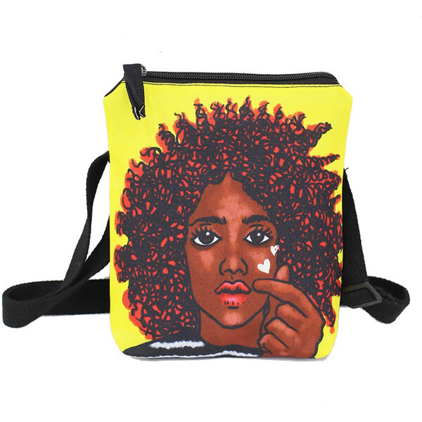 Lifestyle Dámska menšia crossbody taška Afro Love 65222812