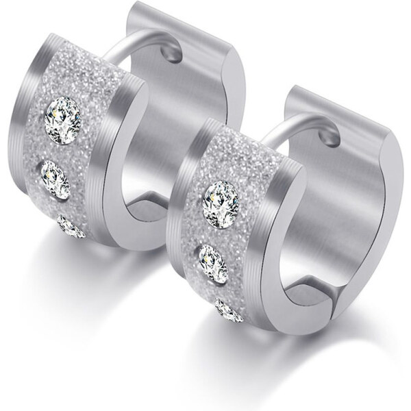 Impress Jewelry Oceľové Náušnice kruhy Silver 65222856