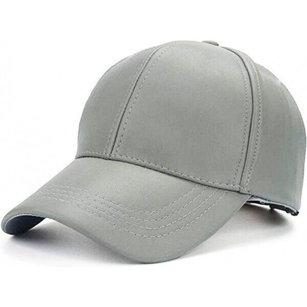 Carla Dámska kožená šiltovka Šedá 65222995