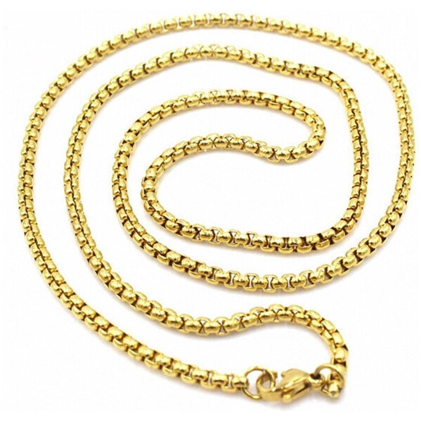 Impress Jewelry Retiazka z chirurgickej ocele Gold Wheels - 3 mm / 50 65224308