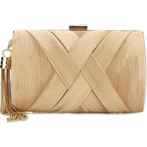 Carla Dámska listová kabelka so štrasom Blanca Zlatá 65223092