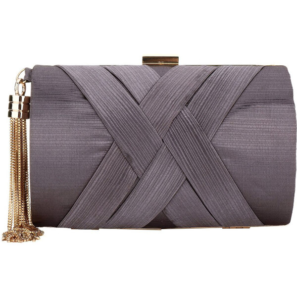 Carla Dámska listová kabelka so štrasom Blanca Šedá 65223095