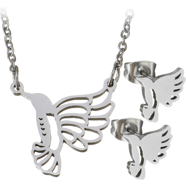 Impress Jewelry Súprava šperkov z chirurgickej ocele Kolibrík 65223146