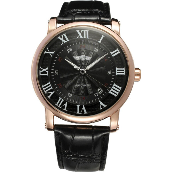 Pánske automatické hodinky Winner Gentle Black 65223274