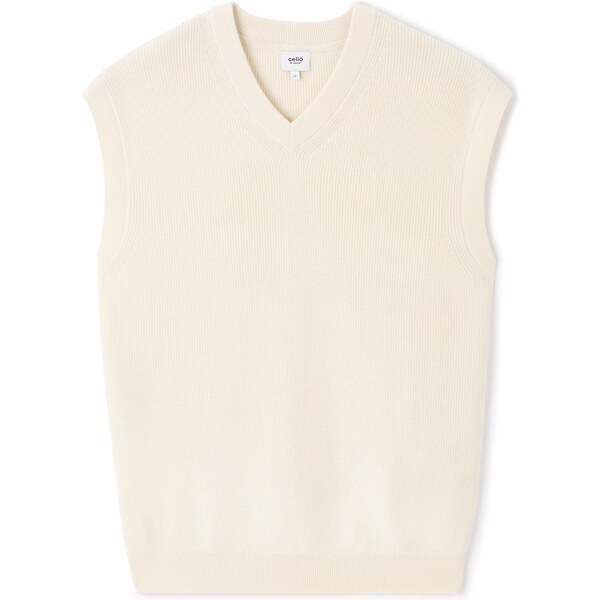 Celio Sleeveless Leausti Sweater - Mens 65232813