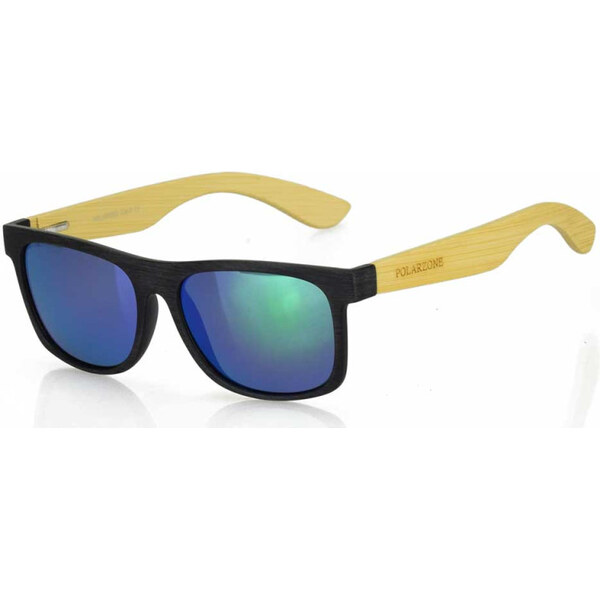 PolarZone slnečné okuliare polarizačné Wood Modro-Zelené 65223398