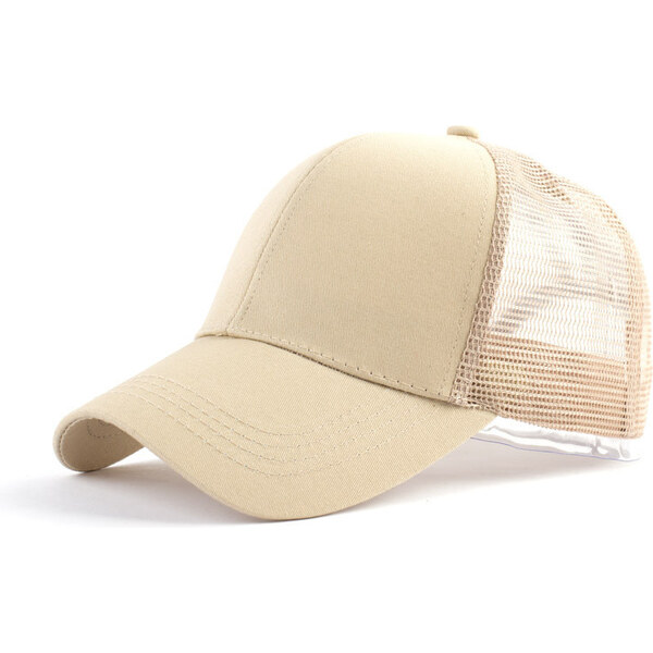 Carla Dámska šiltovka na cop Béžová 65223417