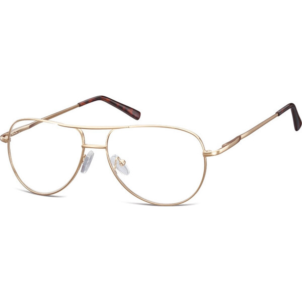 Montana Nedioptrické okuliare Retro Aviator číré- Zlaté 65223442
