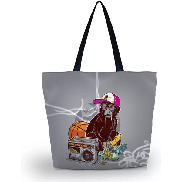 Huado nákupná a plážová taška - Opice na ťahu 65223485