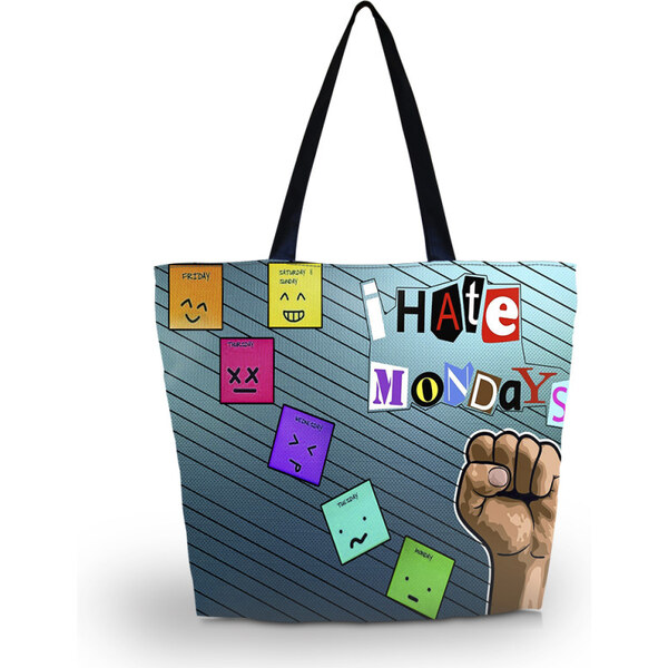 Huado nákupná a plážová taška - I hate mondays 65223518
