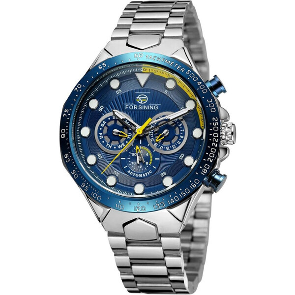 FORSINING pánske automatické hodinky Manful M4T7 Modré 65223578