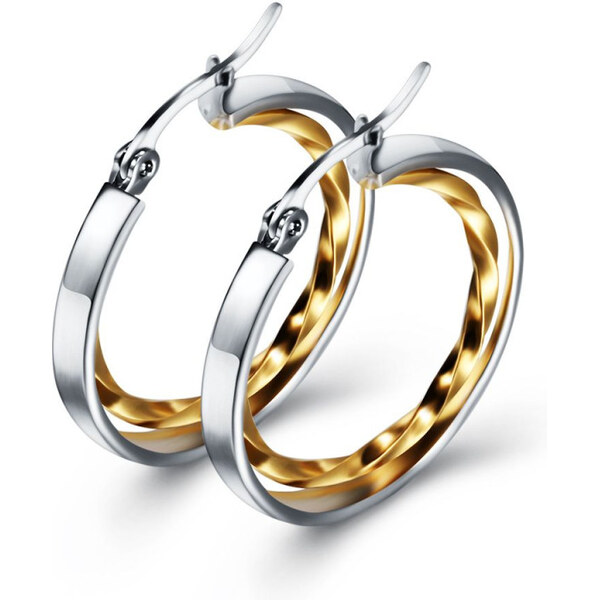 Impress Jewelry Oceľové Náušnice kruhy Iskra Combo 65223659