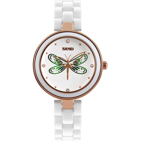 Skmei 9131 dámske keramické hodinky Magic Dragonfly 65223757