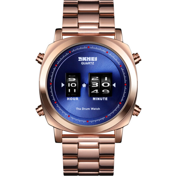 Skmei 1531 pánske hodinky Analog Drums Ružové zlato 65223756