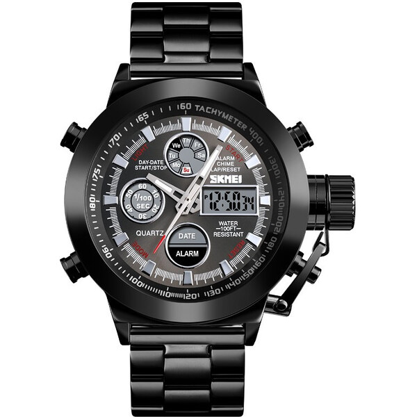 Skmei 1515 pánske duálne hodinky Duster Čierne 65223770