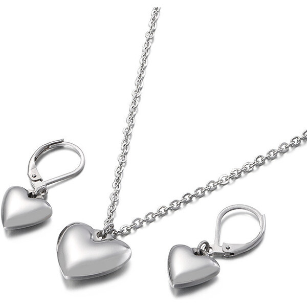 Impress Jewelry Súprava šperkov z chirurgickej ocele Srdce z Lásky 65223793