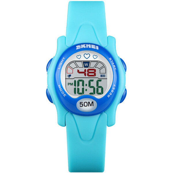SKMEI 1478 dievčenské športové hodinky Love It Modré 65223831