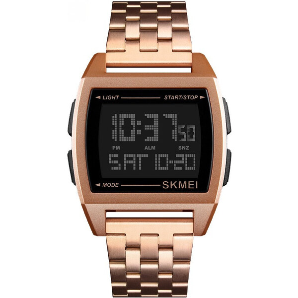 Skmei 1368 Digitálne hodinky Discredit Ružové zlato 65223860