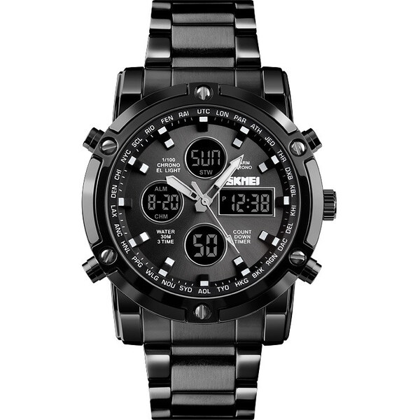 Skmei 1389 pánske duálne hodinky Atomers Čierne 65223859