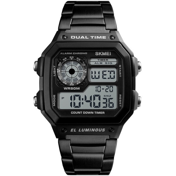 Skmei 1335 Digitálne hodinky Dual Time Čierne 65223864