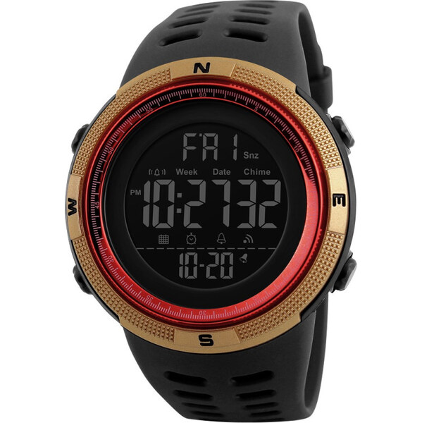 SKMEI 1251 športové hodinky Conquer Zlato-červené 65223960