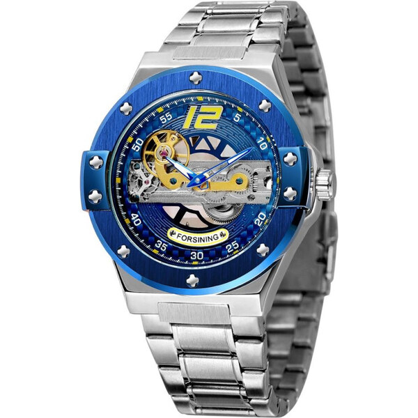 FORSINING pánske automatické hodinky Entrant MXT2 Modré 65224006
